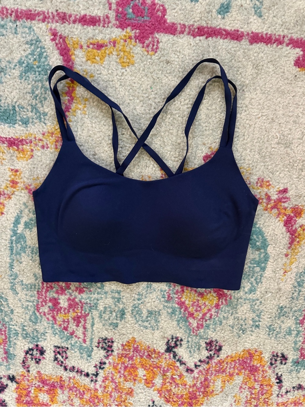 aerie Navy Crisscross Strap Bralette